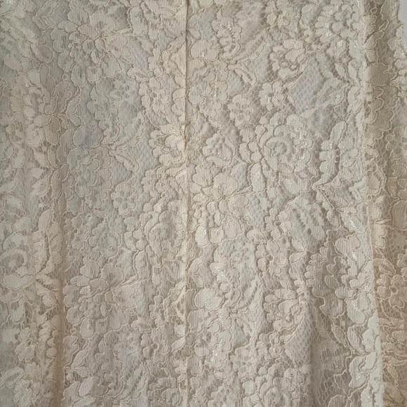Forever 21 lace overlay lined a-line skirt size L - Picture 5 of 17